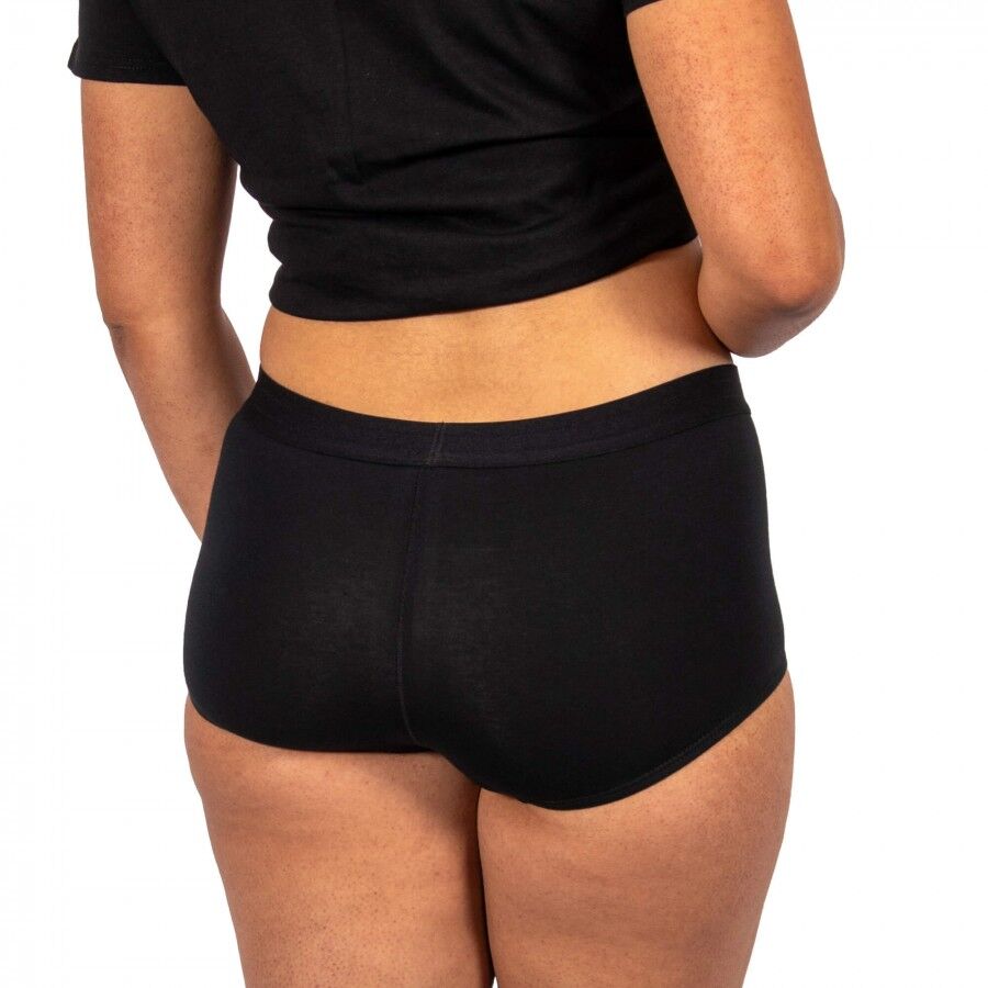 Conni Ladies Boyleg - Black - washable incontinence underwear