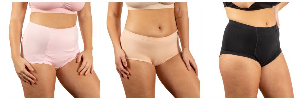 Absorbent panties for menstruation, urinary incontinence and